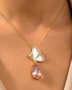 Laurel butterfly pendant