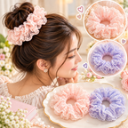 Cute Korean Style Ponytail & Bun Hair Accessories (Combo)