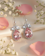 Aurelia pink petal earrings