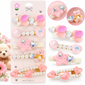 Pink Pearl, Heart, Star & Teddy Bear Hair Accessories