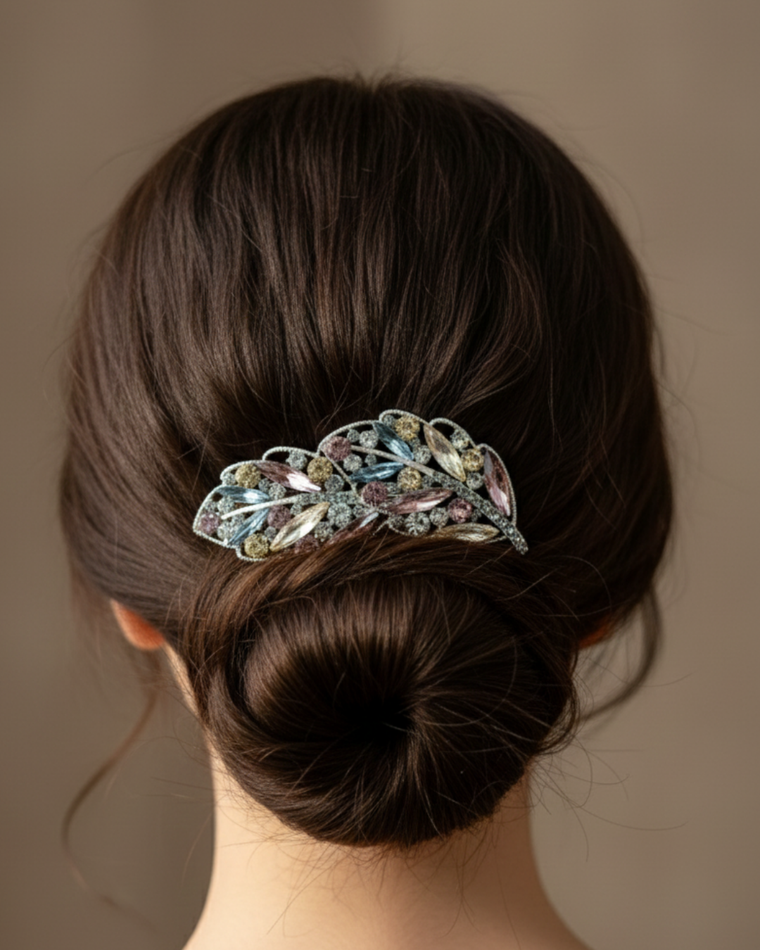 Vanilla Pearl Snap Barrette