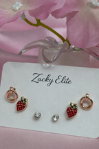 Dainty Red Fruit Jewelry