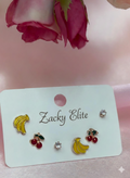 Fun Yellow Tropical Foodie Earrings