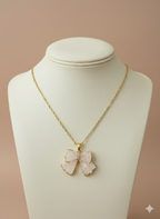 Rose Quartz Blossom Necklace