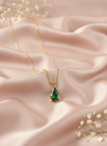 Royal Emerald Drop Necklace