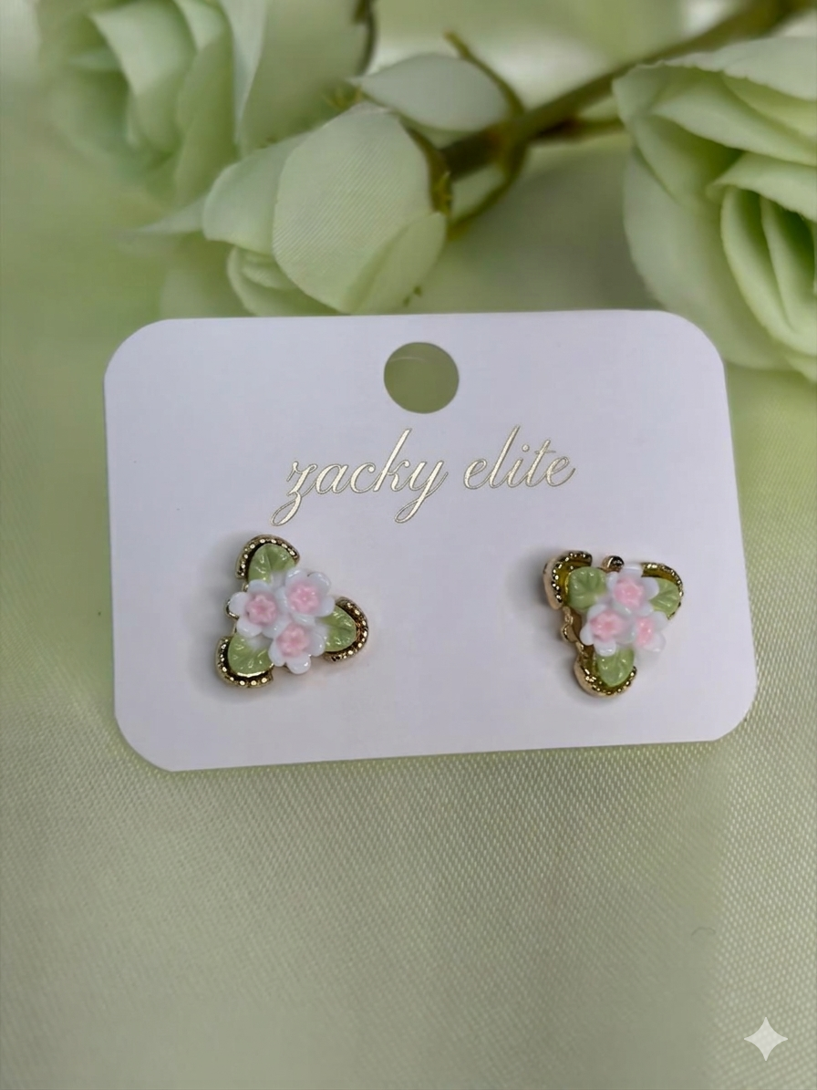 Elegant Flower Earring Tops