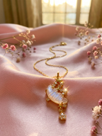 Elegant Gold Plated Butterfly Pendant Necklace with Crystal Stones
