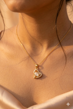 Sparkling Heart Pendant Necklace