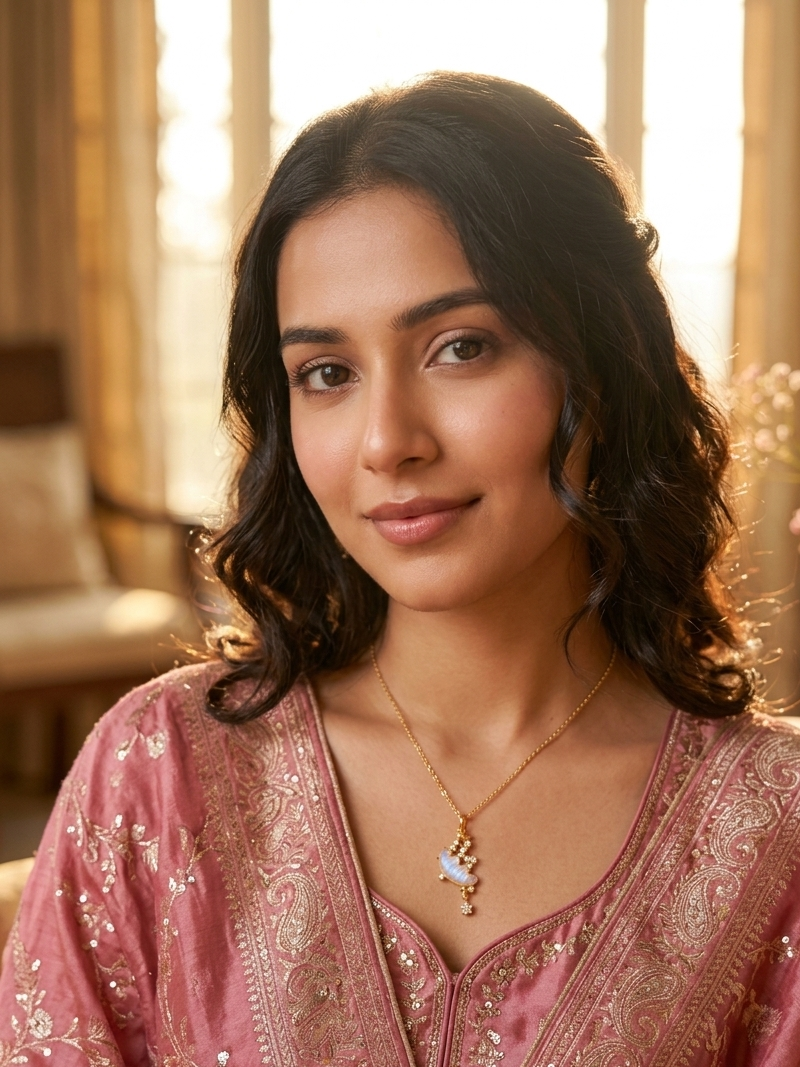 Elegant Gold Plated Butterfly Pendant Necklace with Crystal Stones