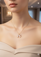 Rose Quartz Blossom Necklace