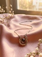 Stylish Silver Plated Horseshoe Pendant Necklace