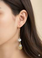 Gold Moonstone Droplets