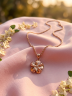 Flower Pendant Necklace for Women & Girls