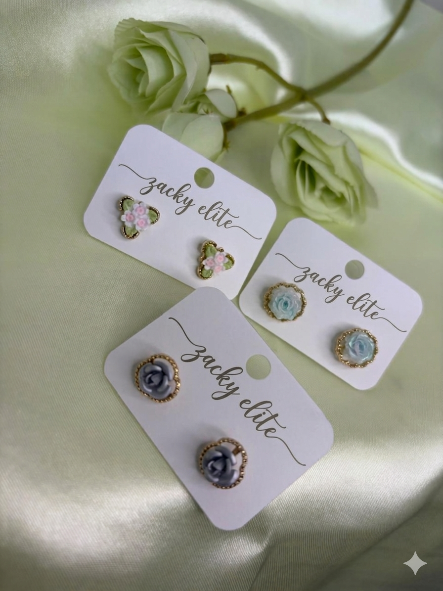 Floral Stud Earrings