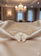 Rose Quartz Blossom Necklace