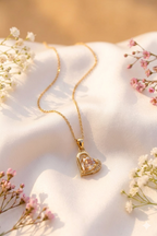 Sparkling Heart Pendant Necklace