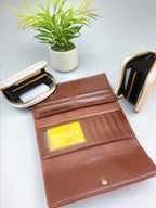 Premium Women’s 3-Piece Wallet Set – Long Clutch Wallet, Zip Coin Purse & Mini Card Holder – Stylish PU Leather Ladies Wallet Combo