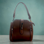 Premium Brown Leather Sling Bag for Women