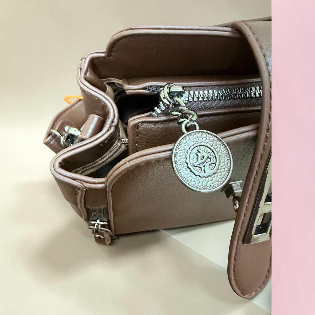Premium Brown Leather Sling Bag for Women