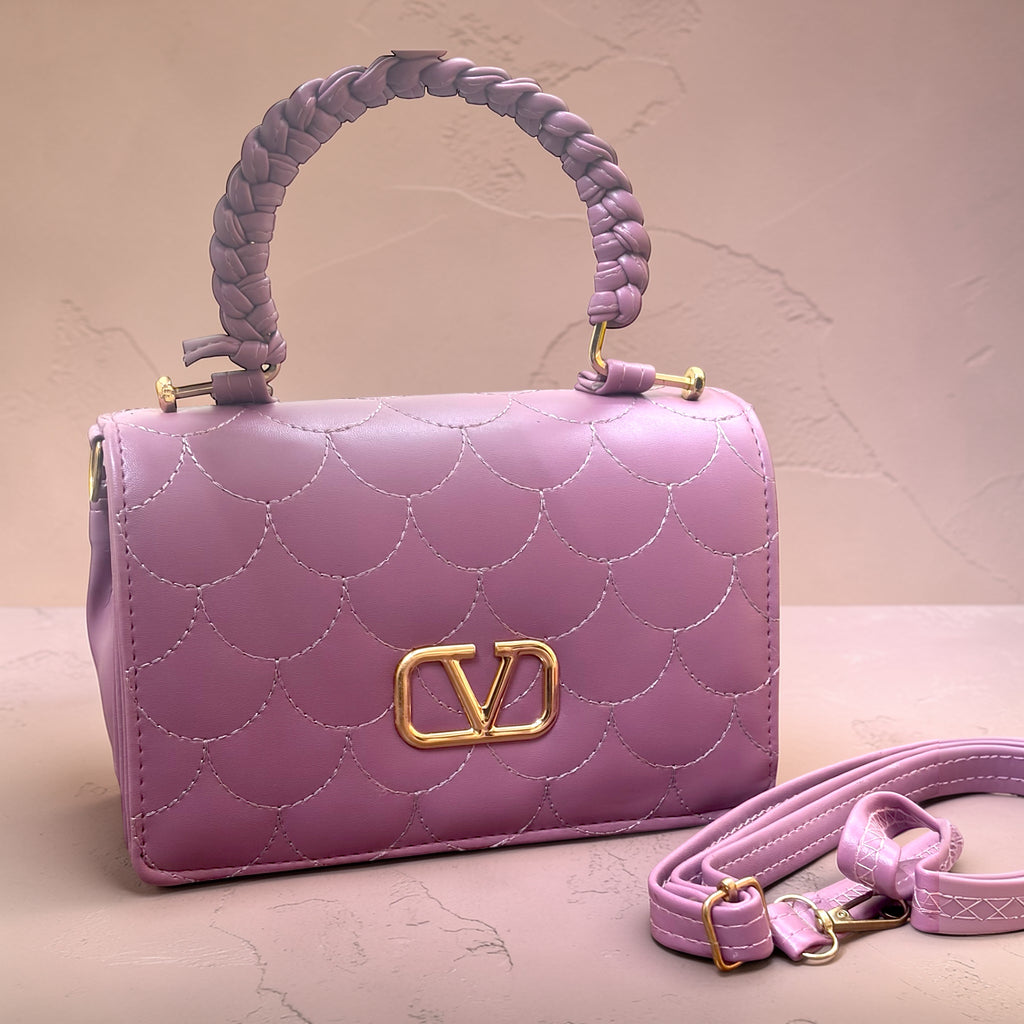 Premium Pink Leather Sling Bag for Women