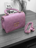 Premium Pink Leather Sling Bag for Women