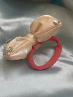 Premium Satin Bow Hair Band with Crystal Stones for Kids & Girls