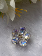 Sparkling Rhinestone Floral Hair Clutcher(Gold/Silver Finish)