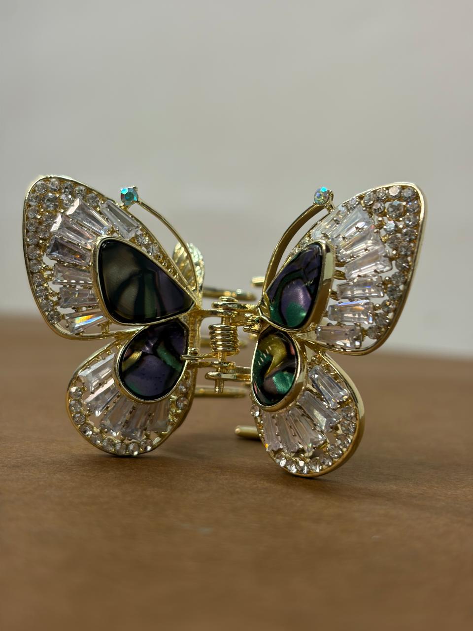 Elegant Butterfly Crystal Hair Clip