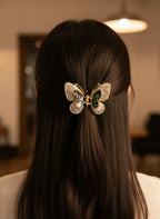 Elegant Butterfly Crystal Hair Clip