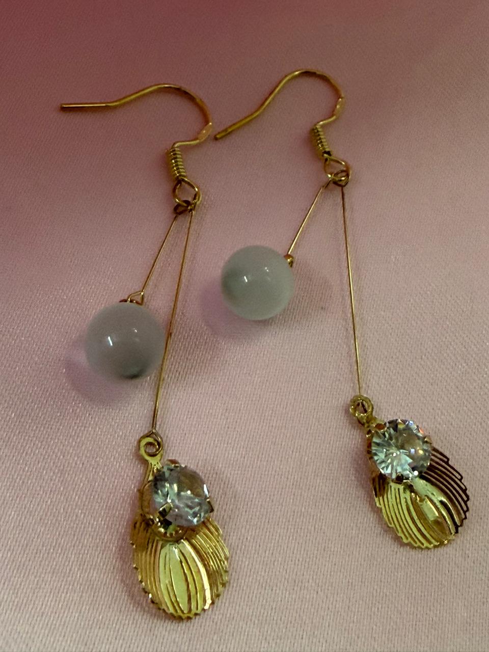 Gold Moonstone Droplets