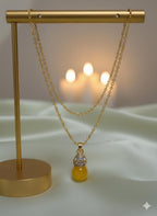 Golden Radiance Orb Pendant