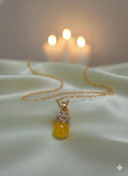 Golden Radiance Orb Pendant