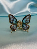 Iridescent Butterfly Hair Claw Clip