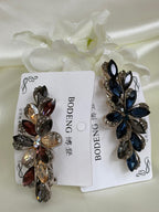 Sapphire Floral Barrette
