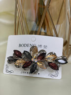 Sapphire Floral Barrette