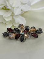 Sapphire Floral Barrette