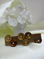 Crystal Enamel Leaf Clip