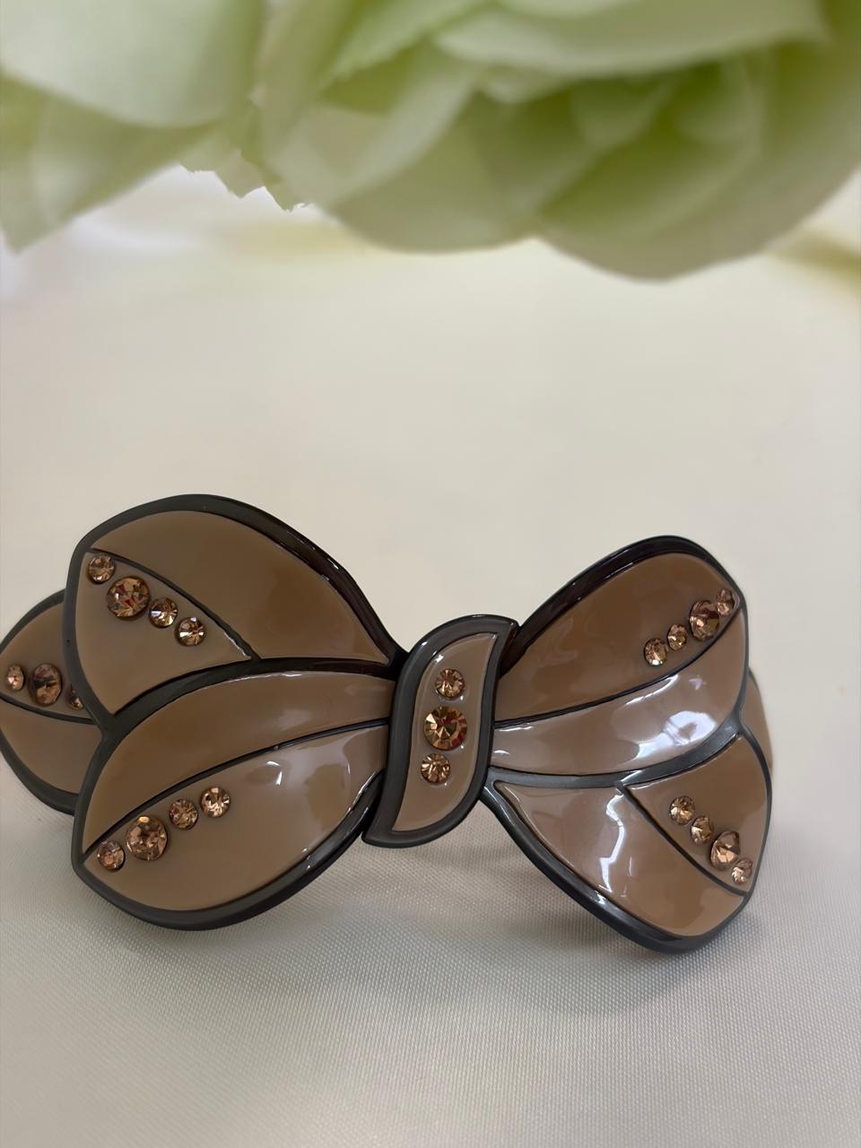 Crystal Ribbon Barrette