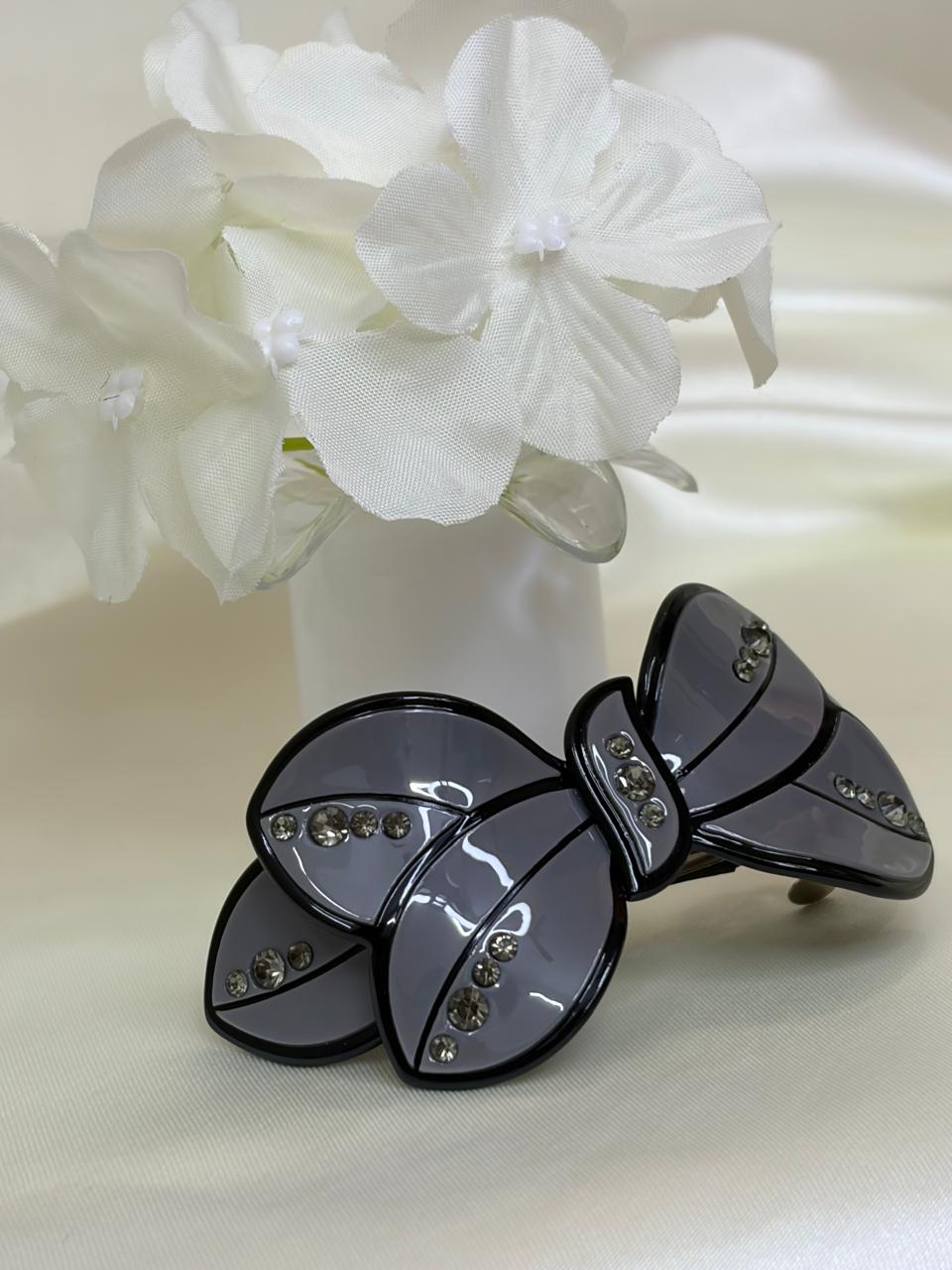 Crystal Ribbon Barrette