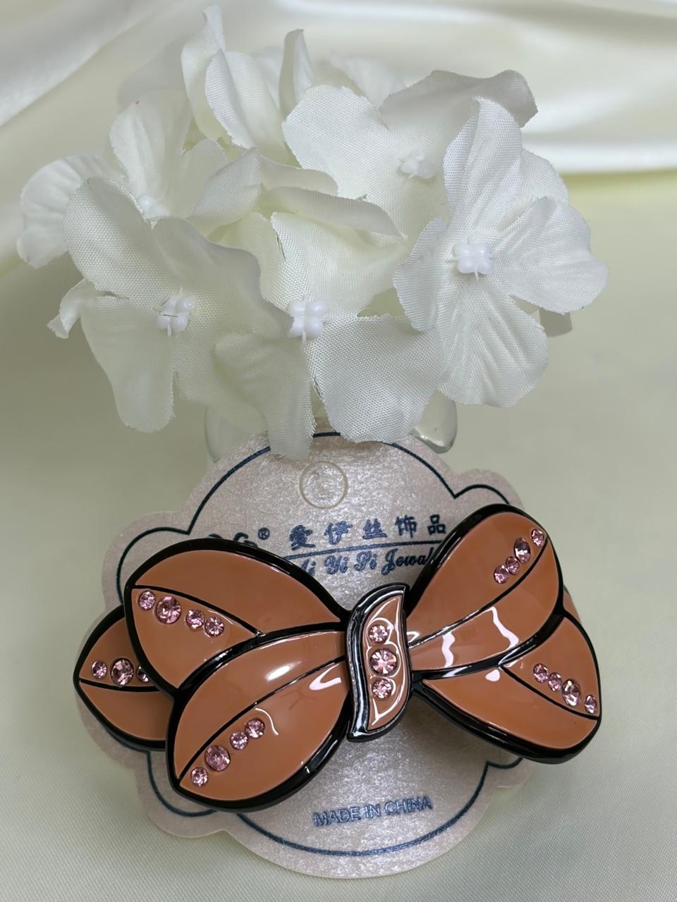 Crystal Ribbon Barrette