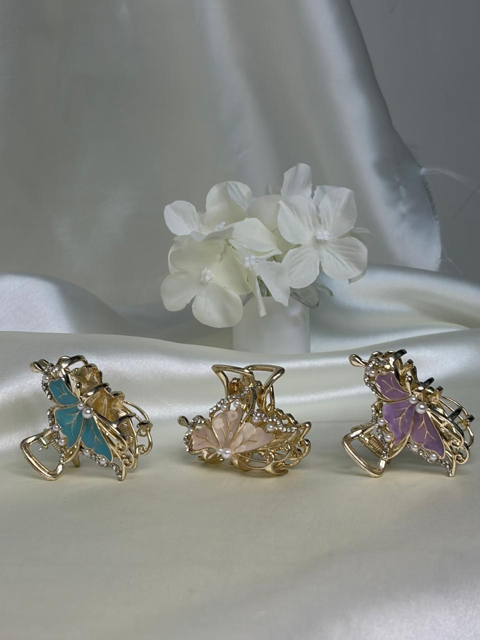 Golden Butterfly Clip