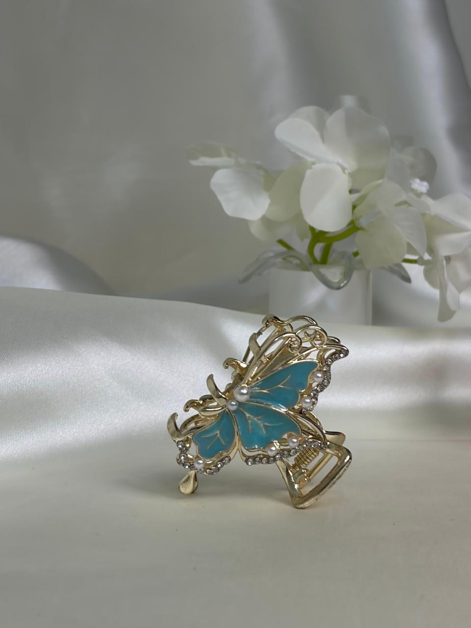 Golden Butterfly Clip