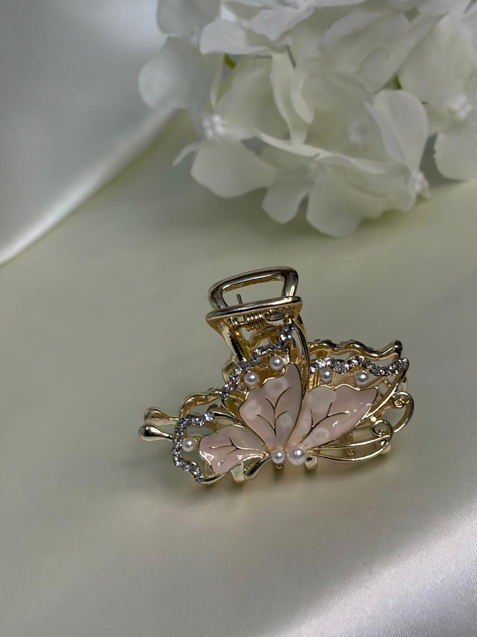 Golden Butterfly Clip