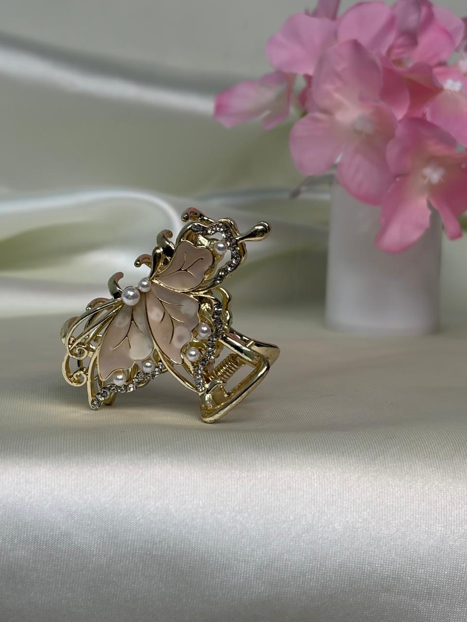 Golden Butterfly Clip