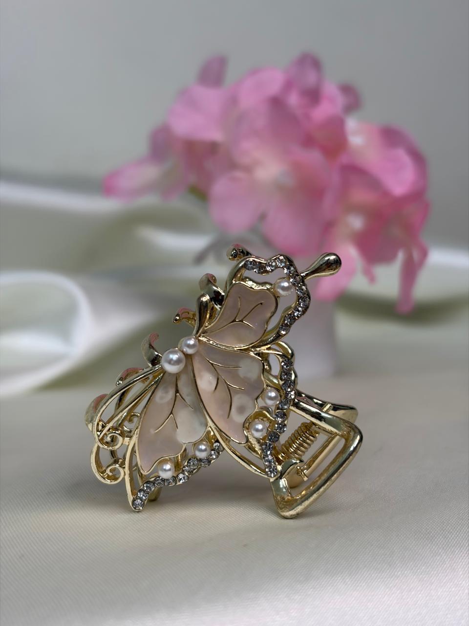 Golden Butterfly Clip