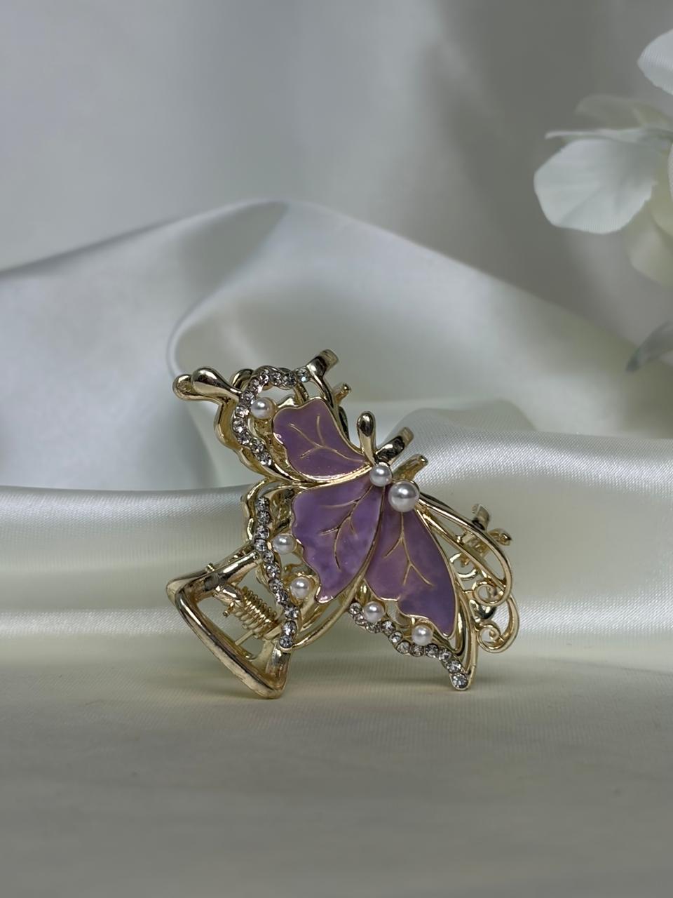 Golden Butterfly Clip