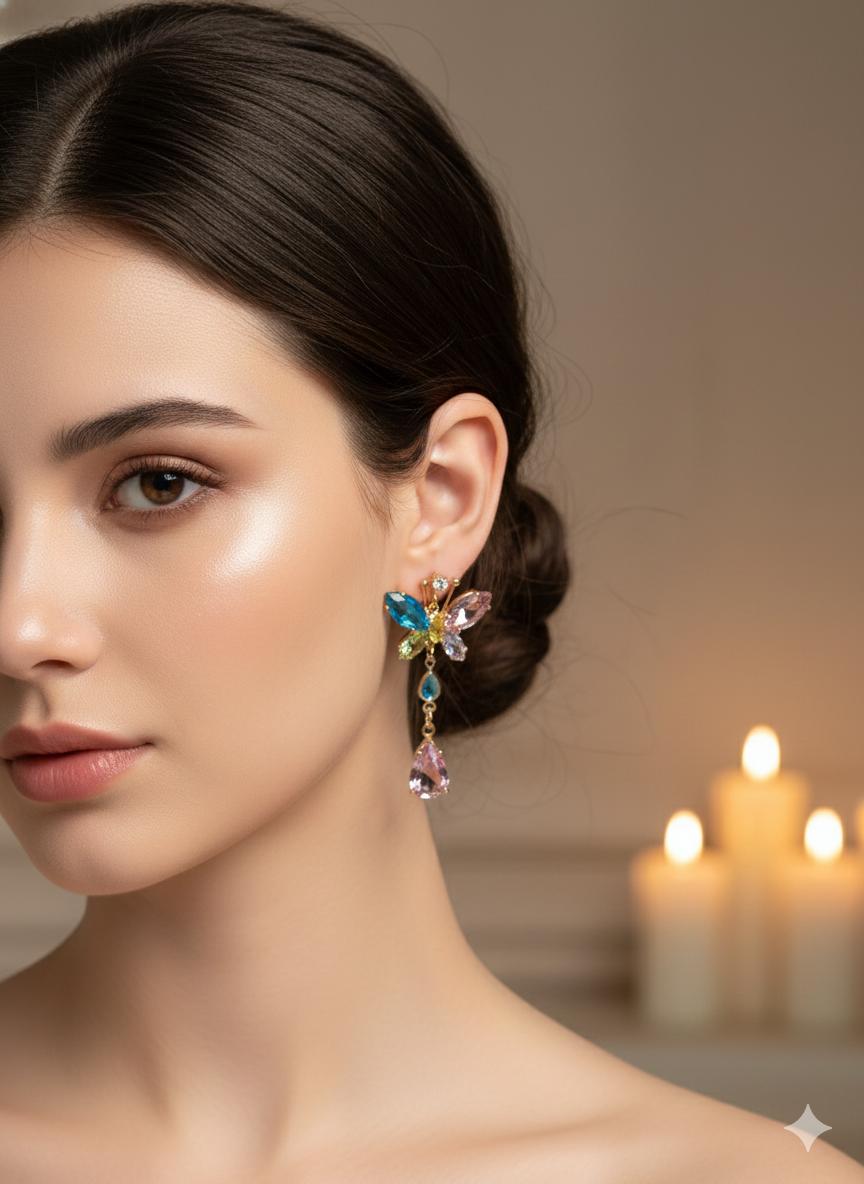 Crystal Butterfly Droplets