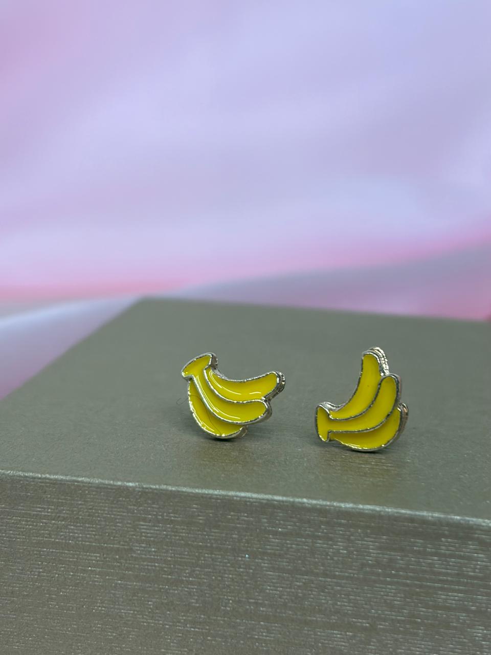 Fun Yellow Tropical Foodie Earrings