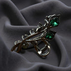 Luxury Vintage Floral Metal Claw Clip