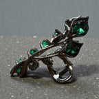 Luxury Vintage Floral Metal Claw Clip